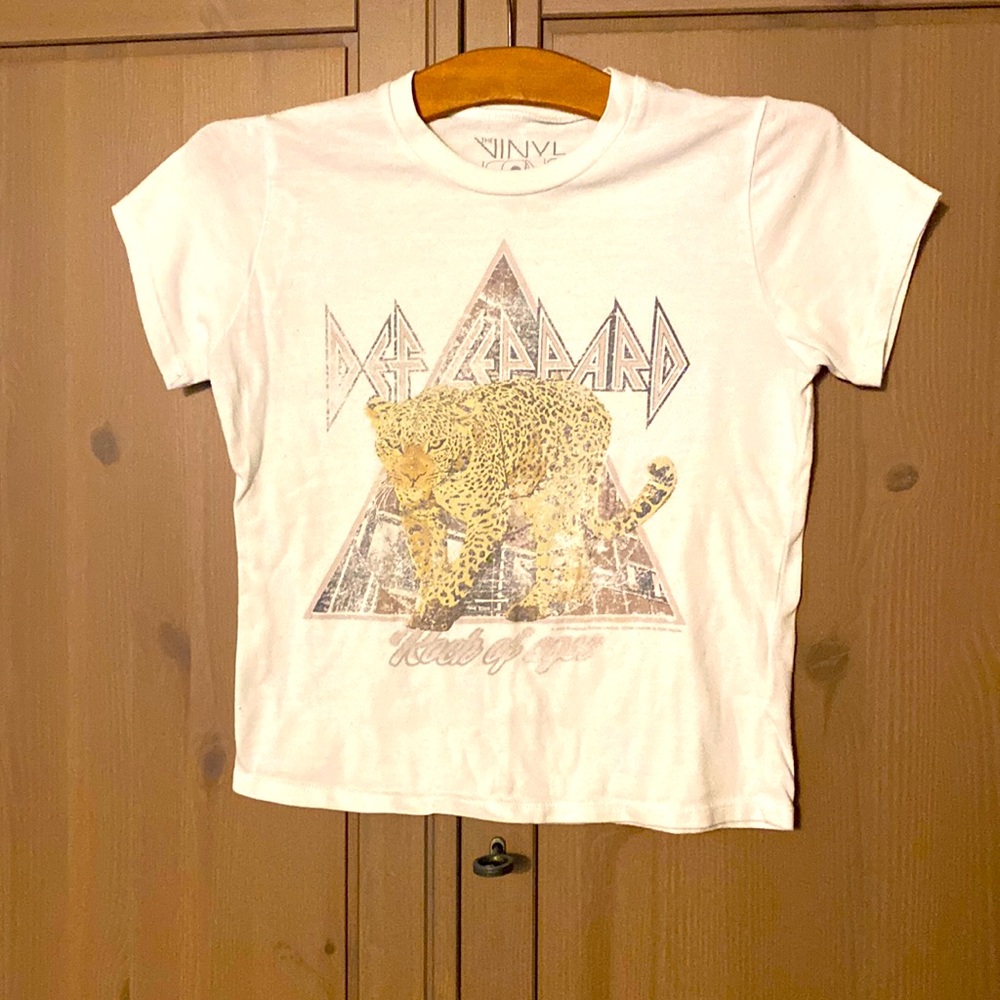 Crop Rock shirt!!! Def Leopard